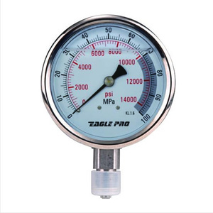 Eagle Pro EPI-EG-4010 High Pressure Gauge 15,000 psi 1/2NPT, 15,000 psi gauge, calibrated pressure gauge, EPI-EG-2510, Lakeside Tool, LakesideTool.com